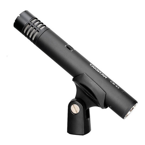 Micrófono de condensador tipo lápiz Takstar Cm63 cilíndrico XLR de 48 V, color negro