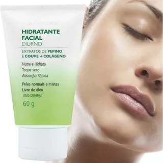 Hidratante Facial Diurno Diurno Pepino + Couve + Colágeno