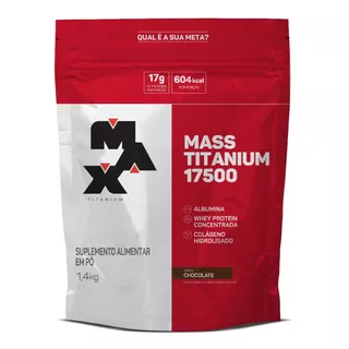 Mass Titanium 17500 1,4kg(refil) Max Titanium Sabor Chocolate