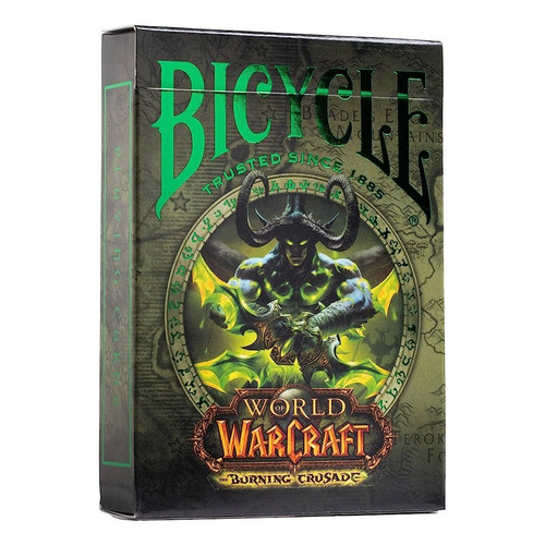 Baraja De Cartas Bicycle World Of Warcraftv, Original. Color del reverso Verde Idioma Inglés Personaje World of warcraft