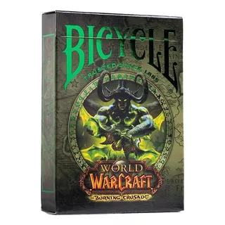 Baraja De Cartas Bicycle World Of Warcraftv, Original. Color Del Reverso Verde Idioma Inglés Personaje World Of Warcraft
