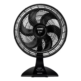 Ventilador Turbo Force Vf42 Super Silencioso 2x1 Preto 6 Pás