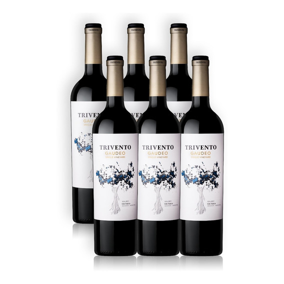 Vino Trivento Gaudeo S.v. Malbec Caja X6u 750ml San Pablo