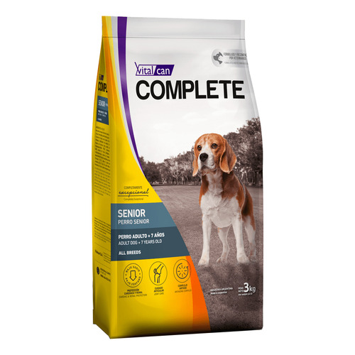 Alimento Vitalcan Complete Complete para perro senior de raza mediana y grande sabor mix en bolsa de 20 kg