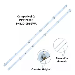 Kit 2 Barras Leds Ph32c10dsgwa Ph32c10dsgw Ptv32c30d