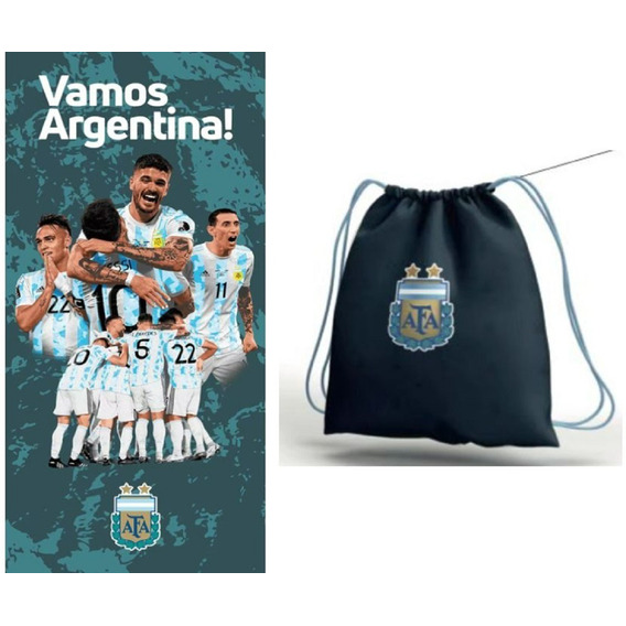 Toallones Secado Rapido River Boca Oficial C Mochila Premium