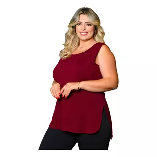 Blusa Regata Feminina Tapa Bumbum Comprida Plus Size