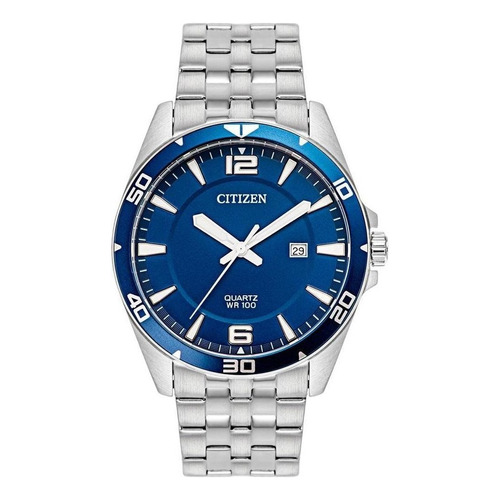 Reloj Citizen Bi505852l Hombre Color de la correa Plateado Color del bisel Azul Color del fondo Azul