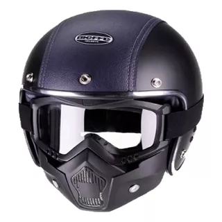 Capacete B45 Semi Revest Preto Fosco E Laguna Harley 