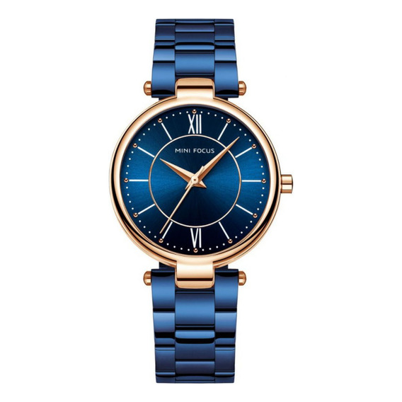 Reloj Para Mujer Mini Focus Mf0189l Mf8303 Azul