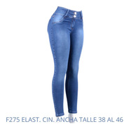 Jeans Elastizados Damas Skinny Calce Perfecto Talle 38 Al 46