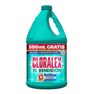 Caja Cloro Cloralex Regular 6 Botellas De 3.75 Litros