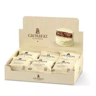 Alfajores Cachafaz Chocolate Blanco 12 Unidades