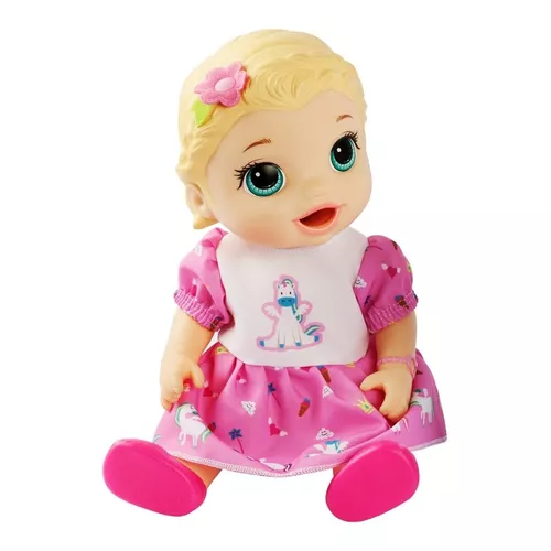 Roupa boneca Baby Alive Kit 5 peças Unicórnio - Pequena Stella