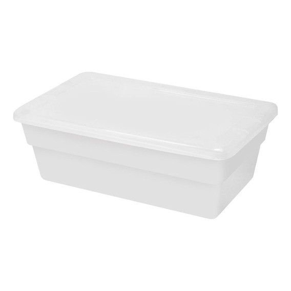 Caja Plástica Transparente Zapatera De 6 Lts