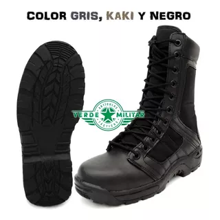 Bota Tactica Militar Repelente Al Agua Ultra Ligera Cómoda Policía Gotcha Airsoft Trabajo Rudo Vestir Casual Negra Kaki 