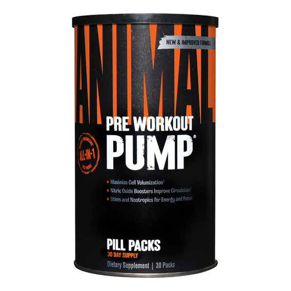 Universal Animal Pump 30 Packs Sf Am7 Sabor Sin Sabor