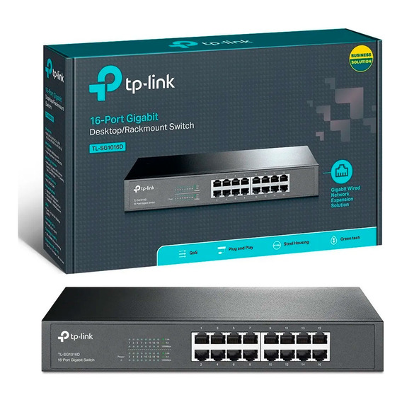 Switch Escritorio/rack 16 Puertos Gigabit Tl-sg1016d Tp-link