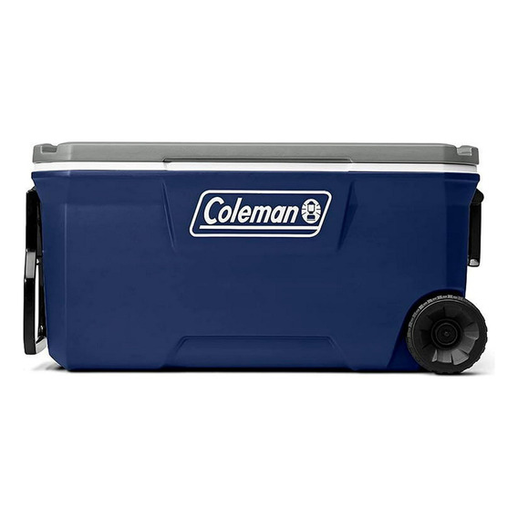 Hielera con llantas 100 Qt Coleman Azul gris 2179154 Color Azul oscuro