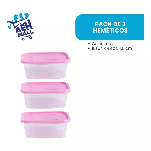 Taper hermético rectangular C/valvula 1.4 Lt