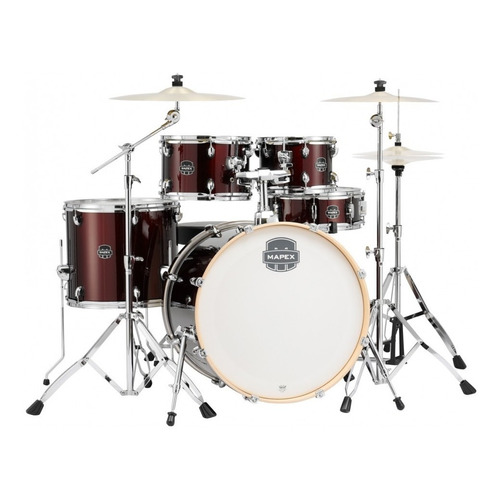 Batería Mapex Storm Ltst5295ftdk 5cps Negra Fierros Cuot Color Dark red