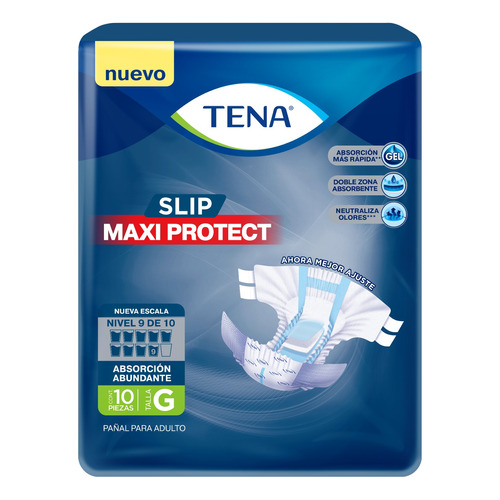 Pañales para adultos descartables Tena Slip Maxi Protect G x 10 u