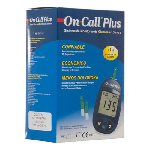 Glucometro Digital Oncall Plus - Acon Color Negro