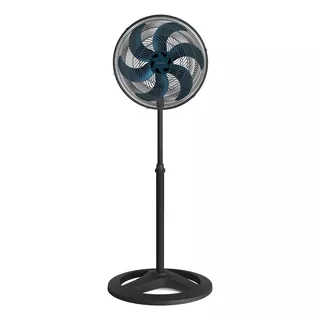 Ventilador Coluna Azul 40cm Pedestal 200v Turbo Ventisol Cor Da Estrutura Preto 220v