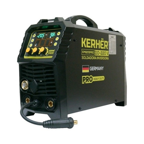 Soldadora Inversor Multiprocesos Mig/Mma/Tig 200 amp Kerher Kmi205pro Bivoltaje 110/220v