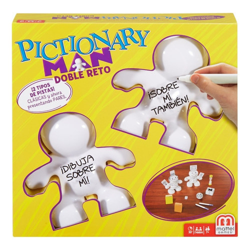 Pictionary Man Doble Reto Mattel Juego De Mesa