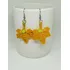 Aretes #hechoamano En Macramé . Hoja De Maple.
