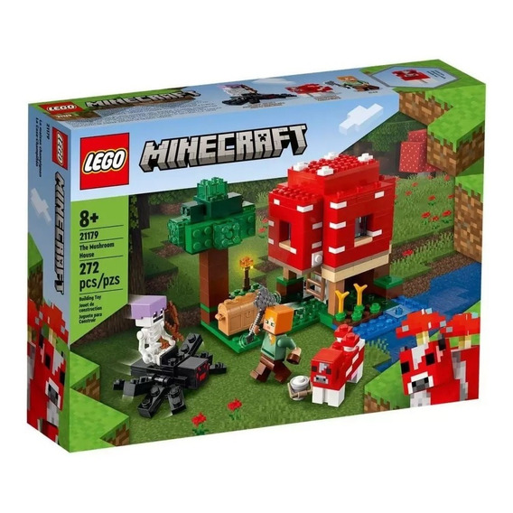 Bloques de construcción LEGO Minecraft Mushroom House 272 piezas 21179 Número de piezas 272