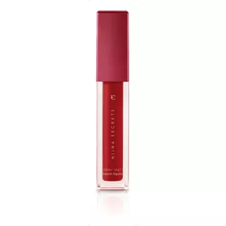 Batom Niina Secrets Matte Líq. Vermelho Hibisco 5ml-eudora Acabamento Acetinado