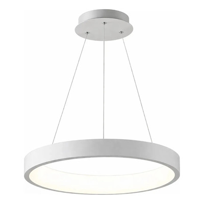 Lampara Colgante Halo Aro Led Cct Diseño Blanco Ldf43040-b Blanco