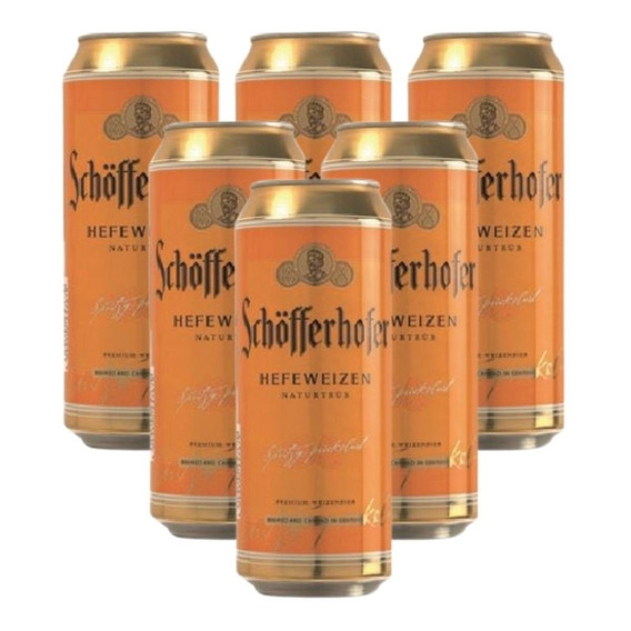 Cerveza Schofferhofer 500 Ml Lata X 6