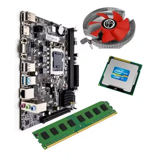 Kit Placa Mãe H61 + Intel Core I7 3770 + Cooler + 8gb Ram