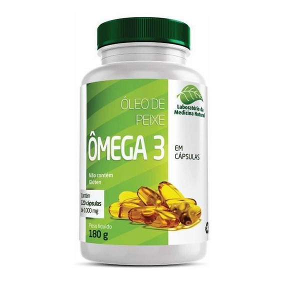 Omega 3 Aceite De Pescado 1000 Mg 120 Cápsulas Med Natural