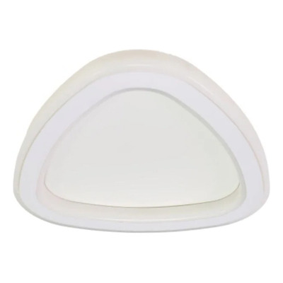 Plafon Led Frisbee Blanco Borde Blanco 15w Deco Moderno Cie