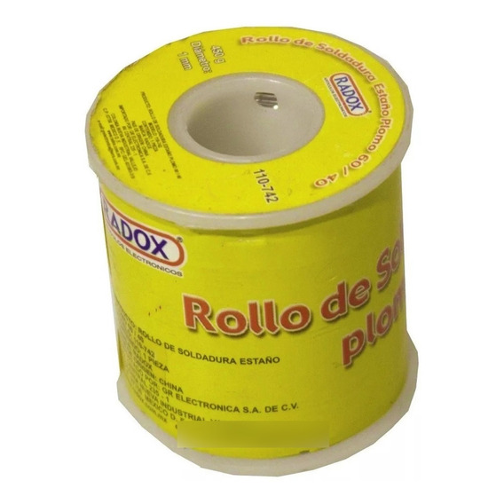 Rollo Soldadura 450gr Aleacion Estaño/plomo 60/40 Soldar 