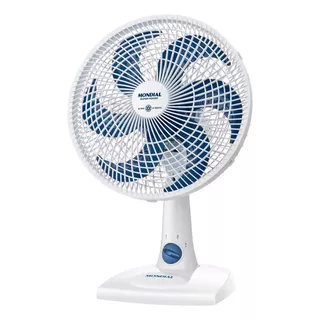 Ventilador De Mesa 6 Pás 30cm Super Power Vsp-30-w Mondial Cor Da Estrutura Branco/azul Escuro Cor Das Pás Branco/azul Escuro