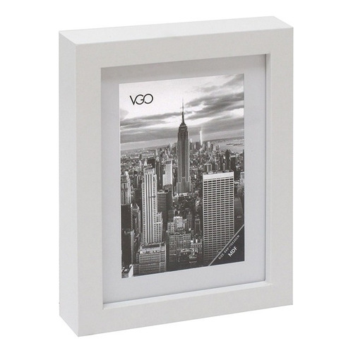 VGO Box 13x18 portaretrato de madera tipo box blanco