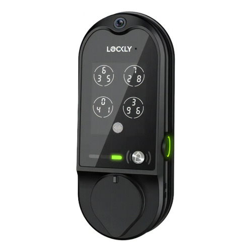 Cerradura digital Lockly Vision color negro mate