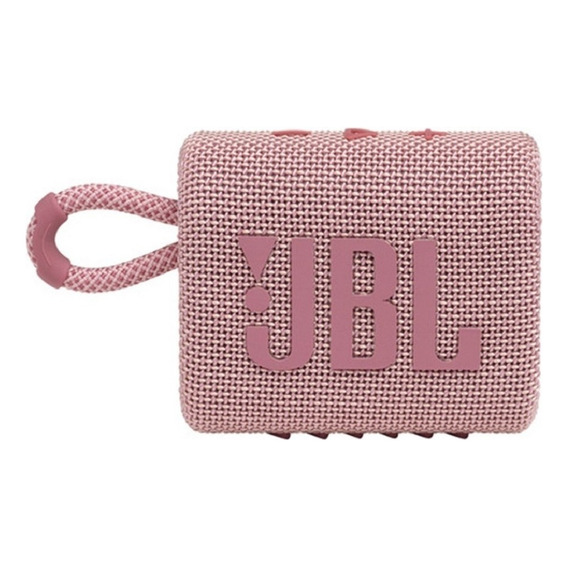 Parlante JBL Go 3 portátil con bluetooth waterproof pink
