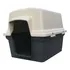 Casilla Plastico Para Perro Pup-villa Tamaño M 87.6x63x63 Cm Color Beige