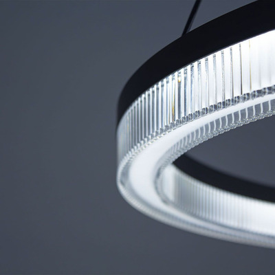 Lampara Colgante Luxe 80cm 42w Diseño Moderno Novedad Vk