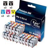 15-pack (3x Grande Bk + 3x Pequeño Bk + 3x 3x + Cyan Magenta