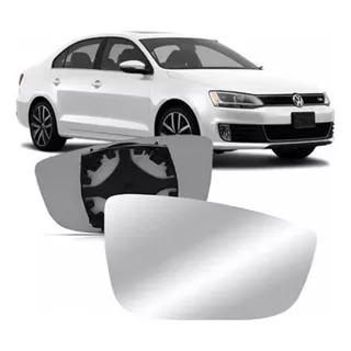 Lente Espelho Vidro Com Base Jetta 2011 A 2016