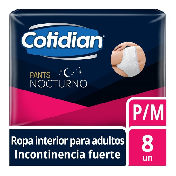 Pants Nocturnos Cotidian Incontinencia Fuerte 8 Un P/m