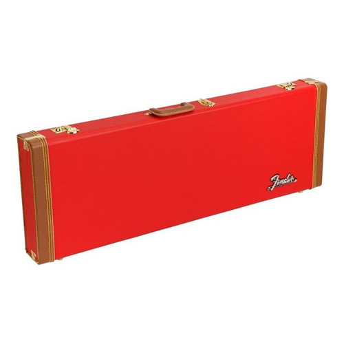 Fender, Estuche De Madera Serie Clásica - Strat/tele, Rojo 