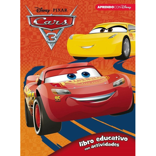 Cars 3 (libro Educativo Disney Con Actividades), De Disney,. Editorial Cliper Plus, Tapa Blanda En Español